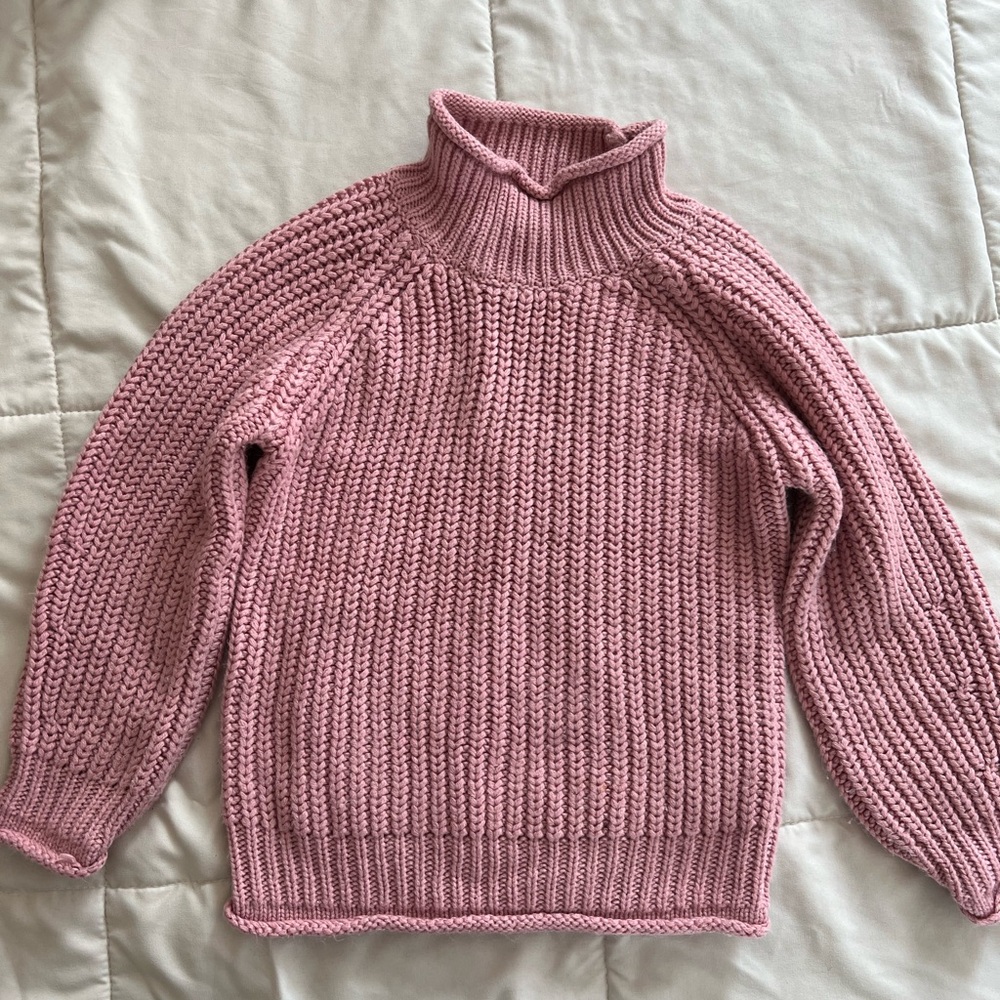 Girls CableKnit Turtleneck Sweater